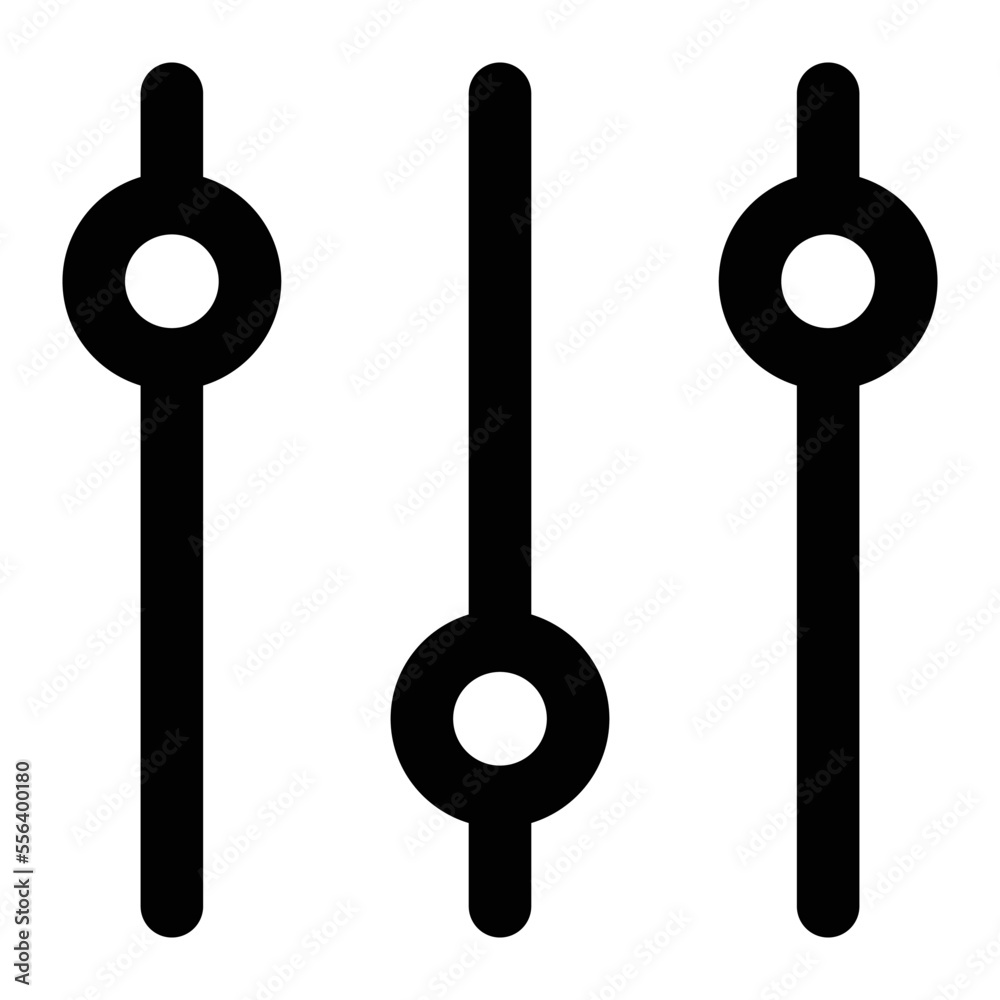 equalizer and sliders icon equalizer and sliders icon