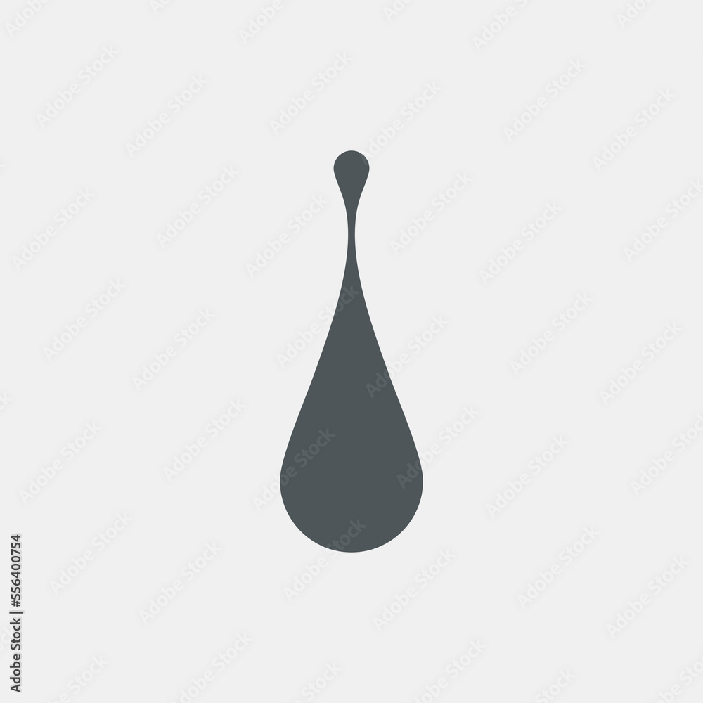 Water drop droplet raindrop icon illustration cut Water drop droplet raindrop icon illustration cut