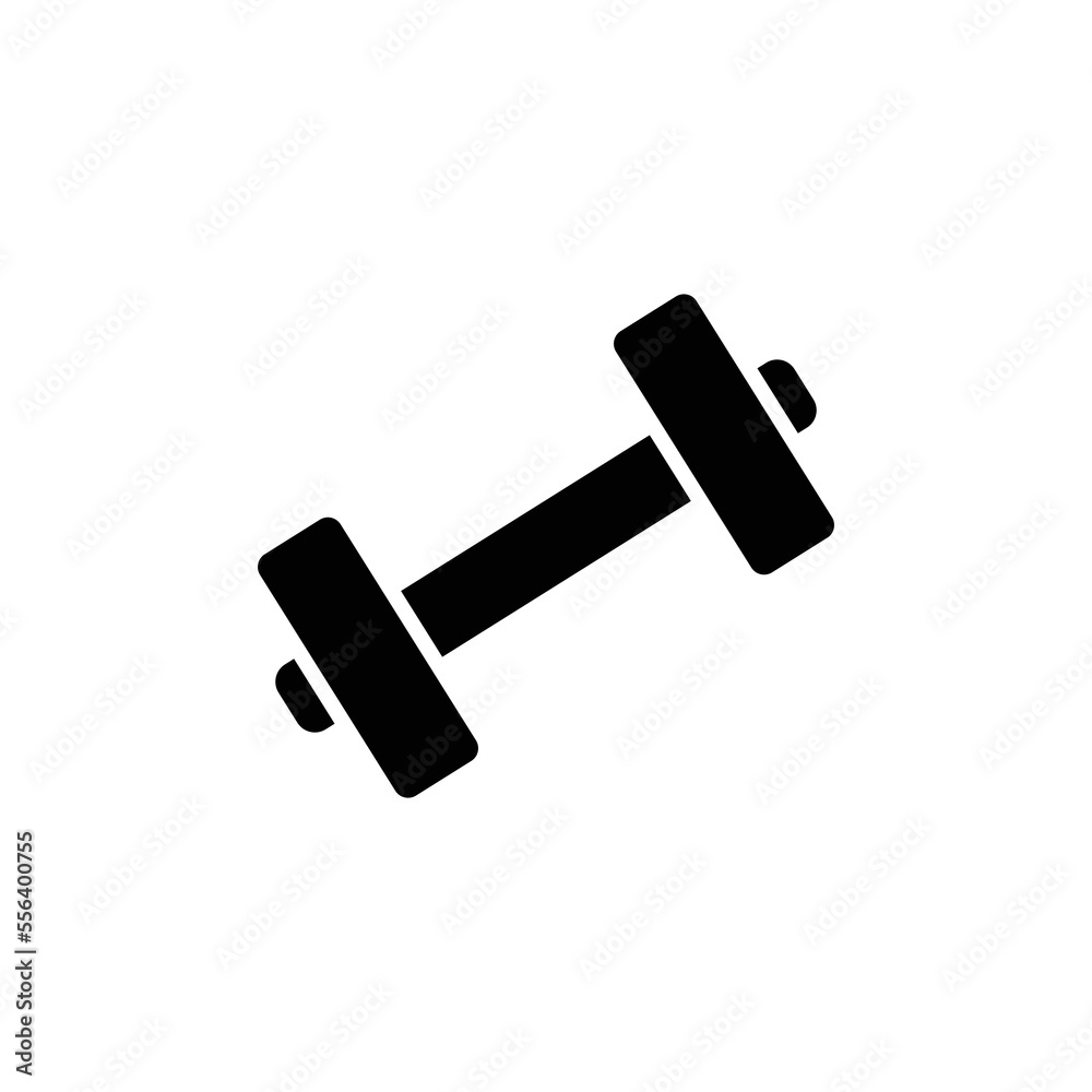 Barbells icon illustration. glyph icon style. icon related to fitness, sport. Simple vector design editable Barbells icon illustration. glyph icon style. icon related to fitness, sport. Simple vector design editable