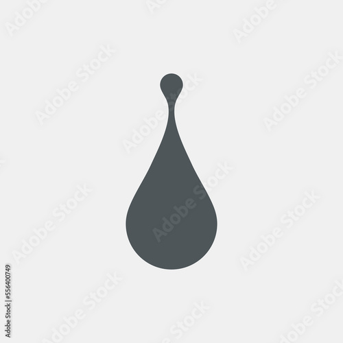 Water drop droplet raindrop icon illustration cut photo