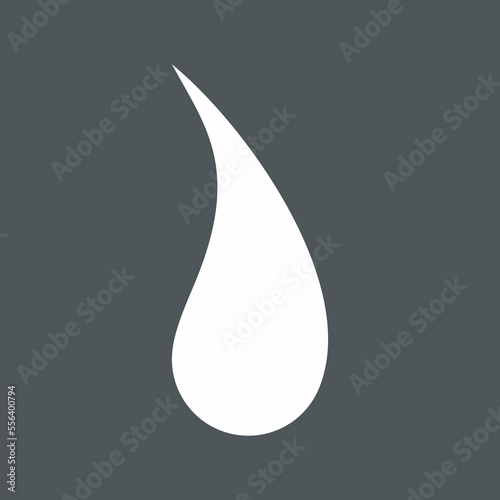 Water drop droplet raindrop icon illustration cut