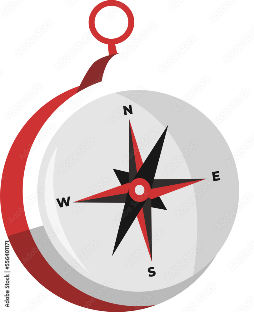 Compass Camping Illustration Vector Compass Camping Illustration Vector