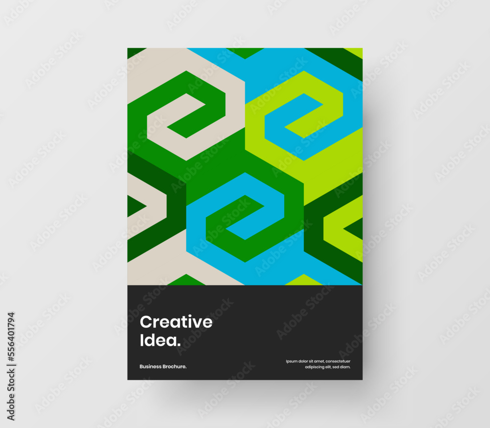 Abstract mosaic pattern catalog cover template. Minimalistic front page A4 vector design concept. Abstract mosaic pattern catalog cover template. Minimalistic front page A4 vector design concept.