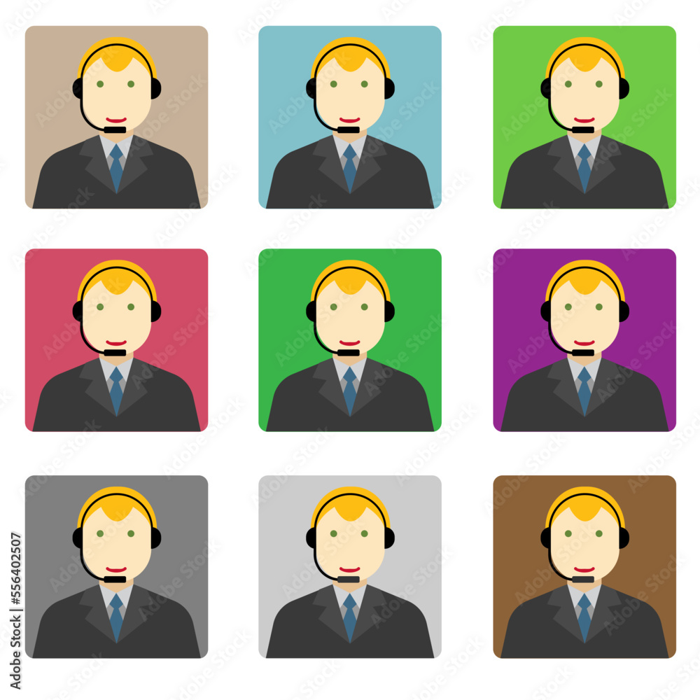 Male and female call center avatar icons with a faceless man and woman wearing headsets with colorful speech bubbles conceptual of client services and communication
Male and female call center avatar icons with a faceless man and woman wearing headsets with colorful speech bubbles conceptual of client services and communication