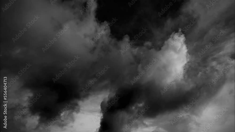 Dark Clouds at Night 4k Video