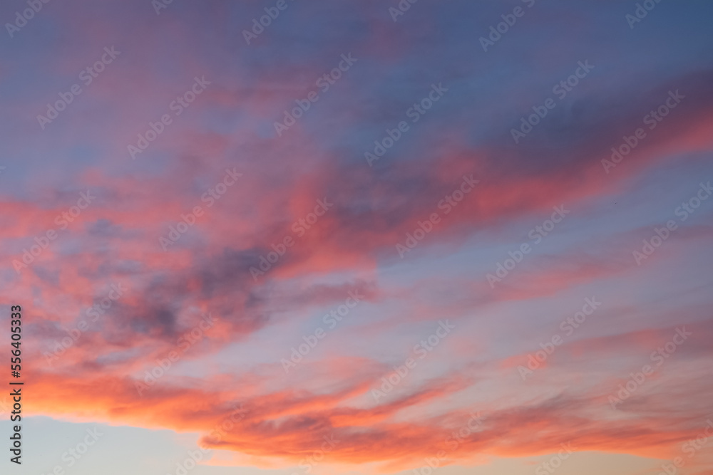 Beautiful colorful morning sky background.