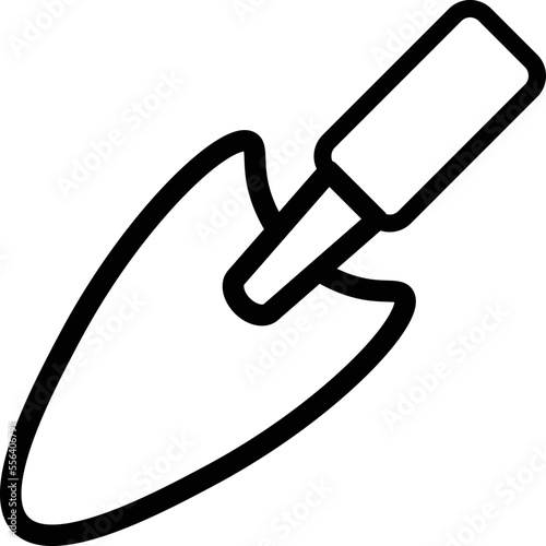 これはシャベルのアイコンのイラストです。