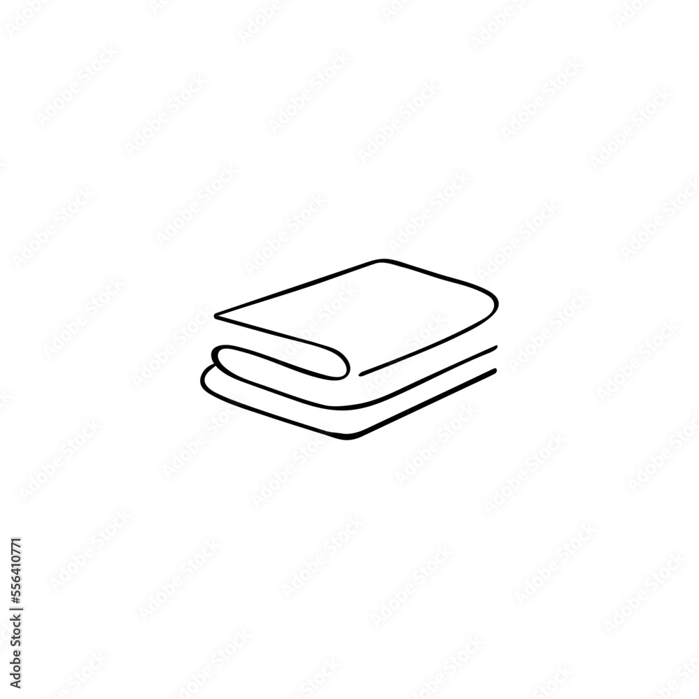Folded Clothes Line Style Icon Design Folded Clothes Line Style Icon Design