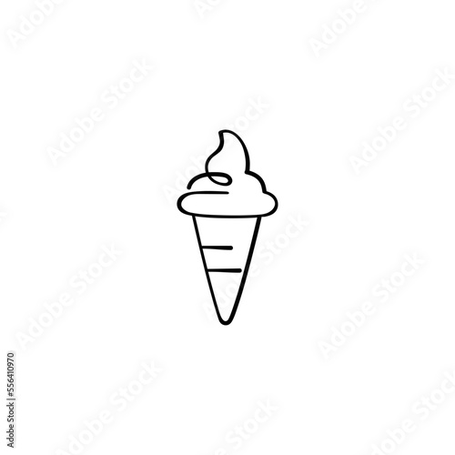 Ice Cream Line Style Icon Design