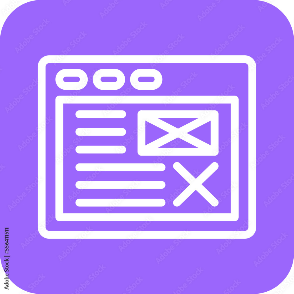 Wireframe Icon Style Wireframe Icon Style
