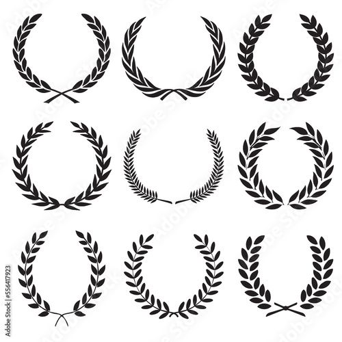 laurel wreaths vector © Antox