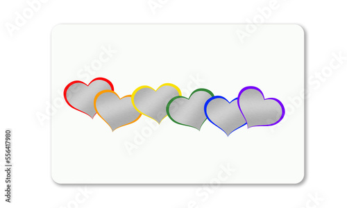 White plastic card