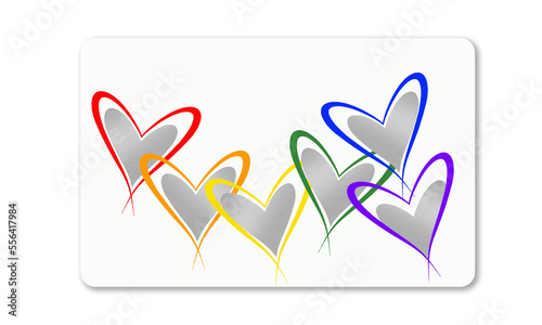 White plastic card