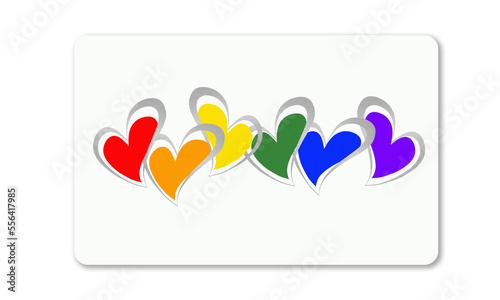White plastic card