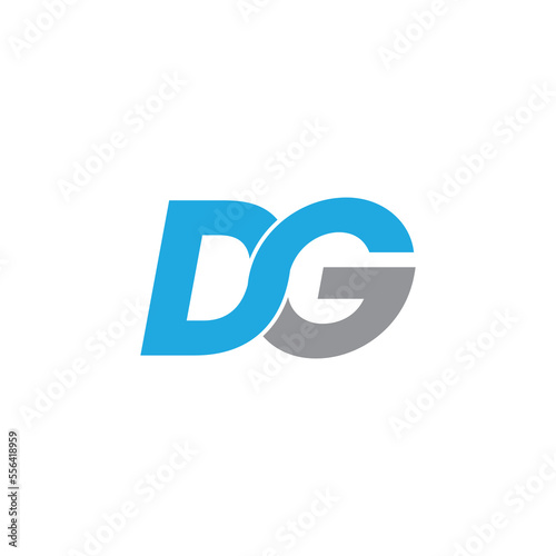 DG letter logo design Logo with three letters DG letter vector design logo