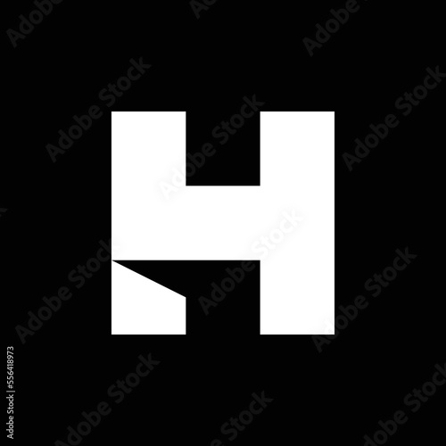 Monogram letter H4 logo