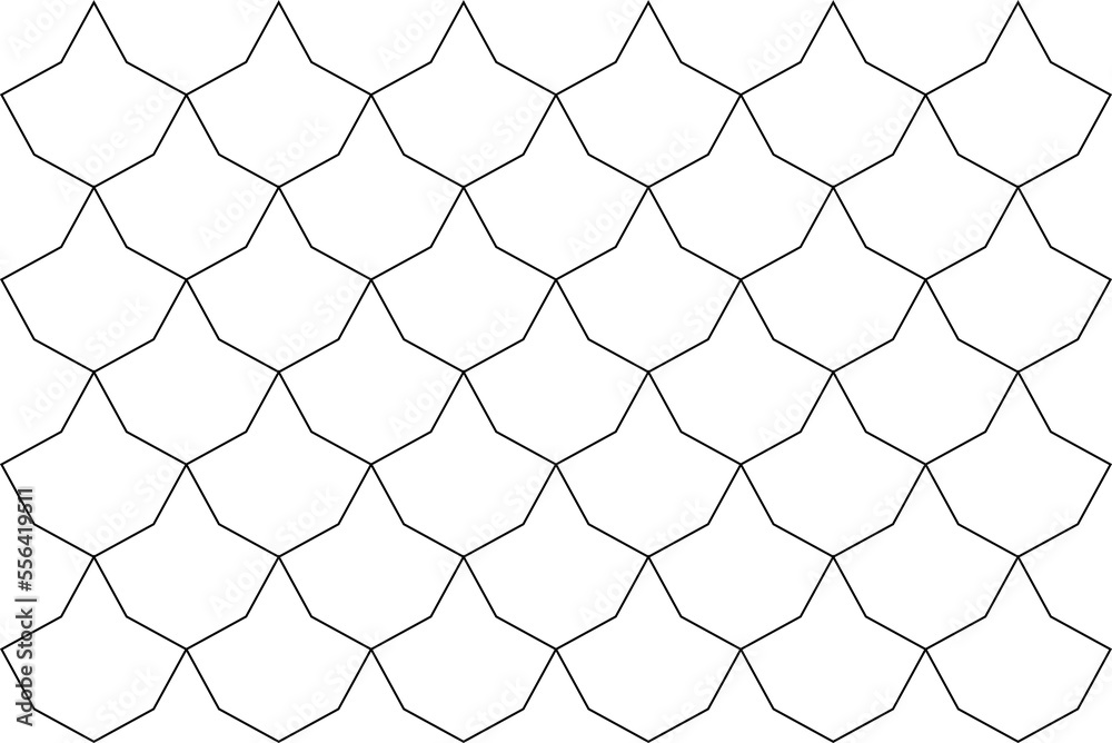Naklejka premium Abstract Seamlessbackground in Arabic style. Minimal texture of openwork mesh, lace, weaving, fine lattice. Simple minimalist geometric background