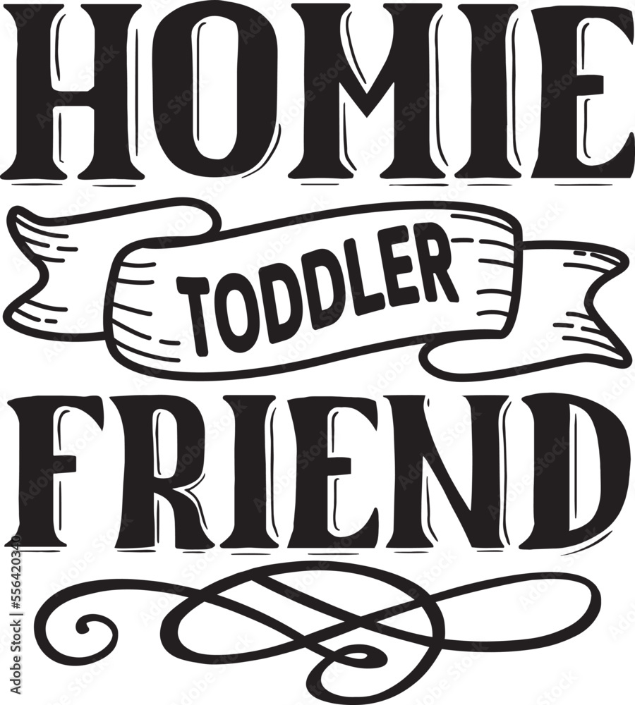 Obraz premium Homie Toddler Friend