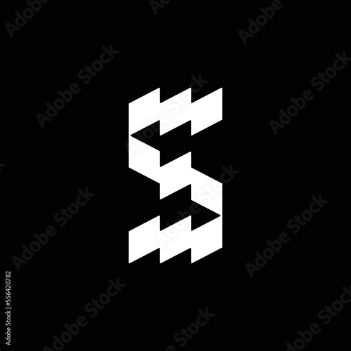 Letter s abstract logo