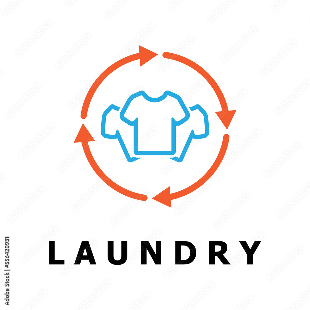 laundry logo vector with slogan template laundry logo vector with slogan template