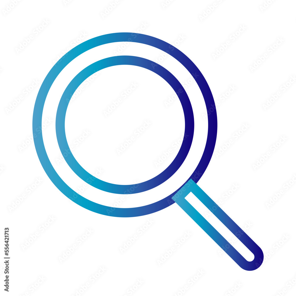 Icon Detective Search Focus Gradient Icon Vector Icon Detective Search Focus Gradient Icon Vector