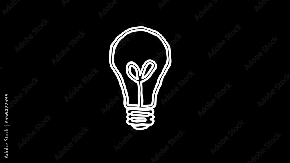 light bulb on black background. White Highlight Elements. Doodle loop animation. doodle style on transparent background. Jittery Artistic Motion. scribble seamless loop animation. light bulb on black background. White Highlight Elements. Doodle loop animation. doodle style on transparent background. Jittery Artistic Motion. scribble seamless loop animation.