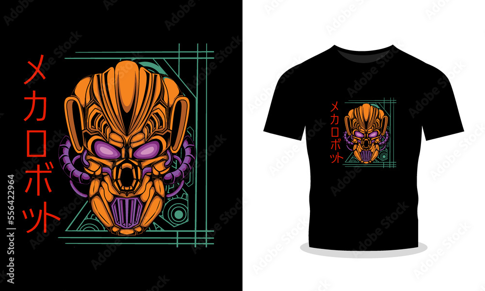 Mecha robot can be used for t-shirt design Mecha robot can be used for t-shirt design