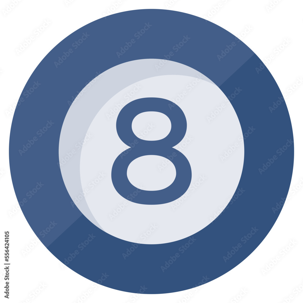 A trendy vector design of snooker ball A trendy vector design of snooker ball