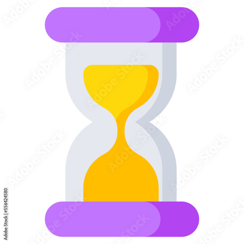 A vintage timer device, icon of sandglass