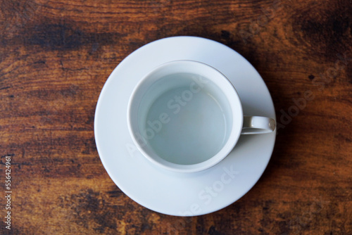上から見たコーヒー