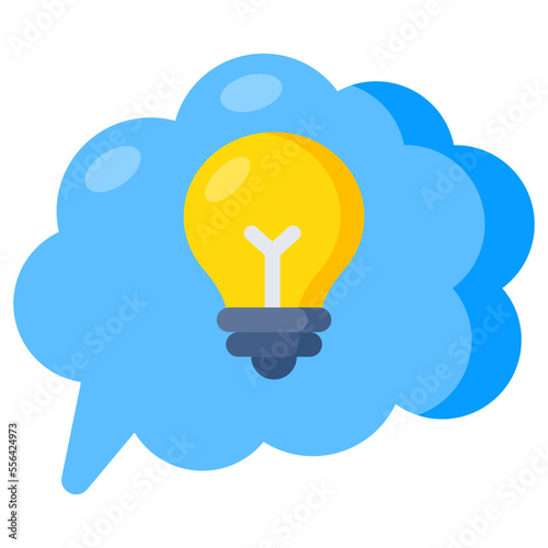 Modern design icon of cloud idea