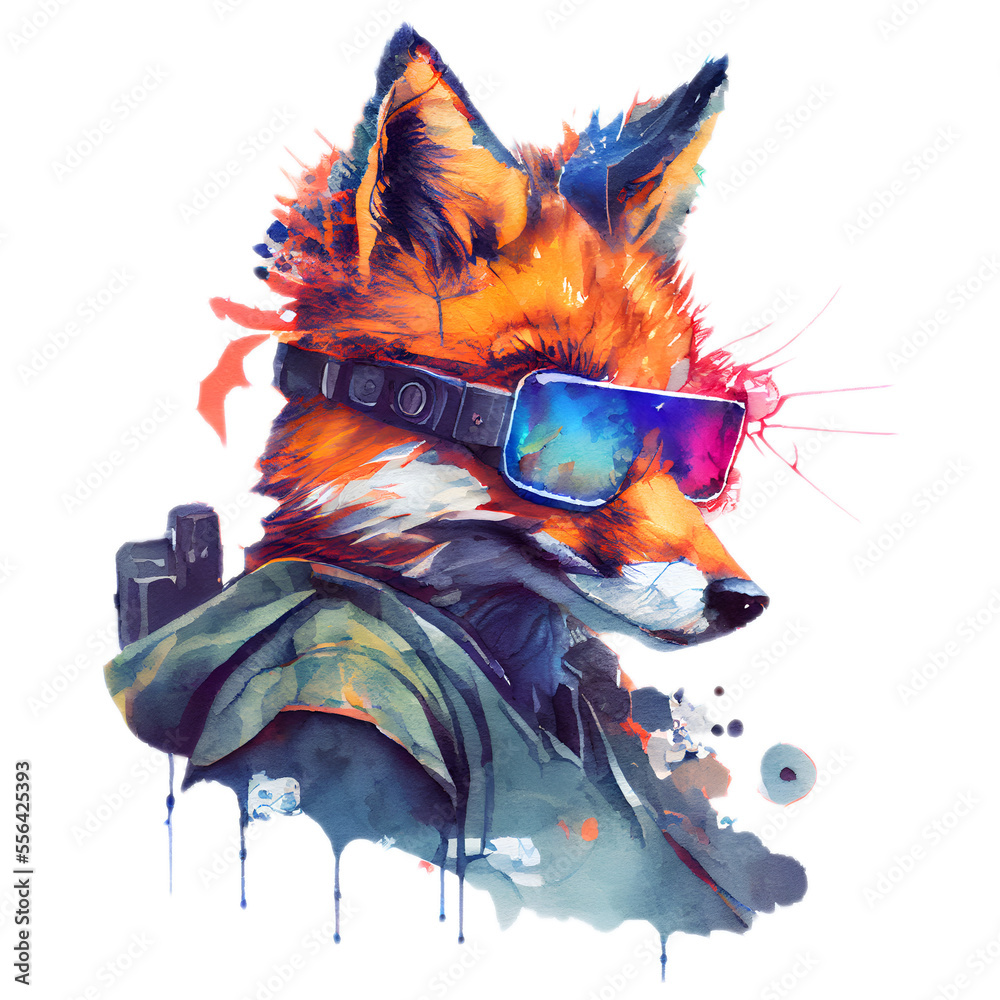 Cyberpunk Fox Art 2