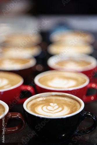 Many pattern of latte art
