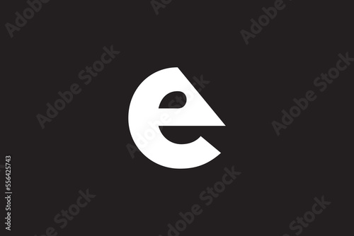 Free Download Minimal Awesome Trendy Professional Letter e Chameleon Logo Design Template On Black Background - GFXLoad