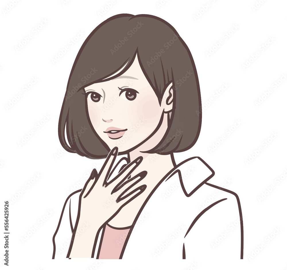女性のイラスト素材 女性のイラスト素材