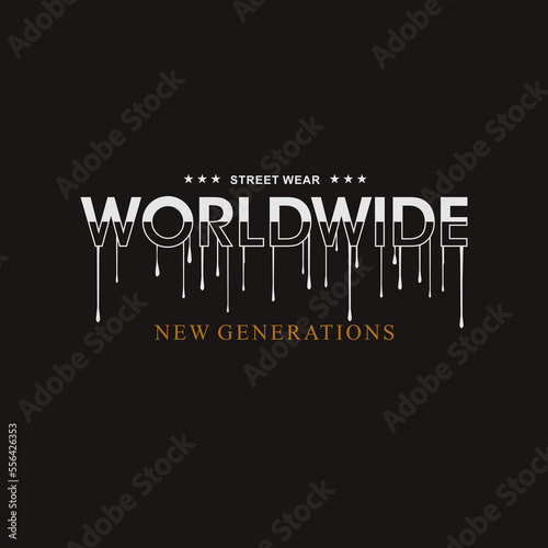 new generation typography for print t shirt
