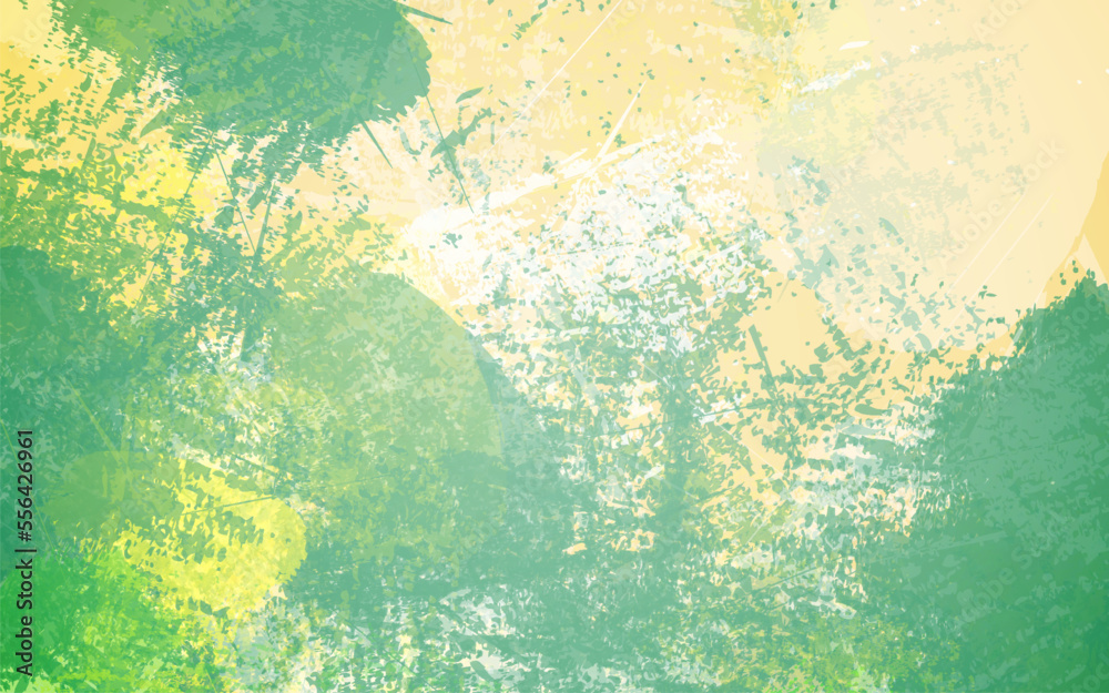 Abstract grunge texture green color background vector