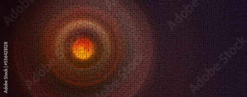 Abstract background with spherical waves