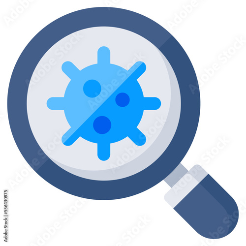 Premium download icon of search bacteria 