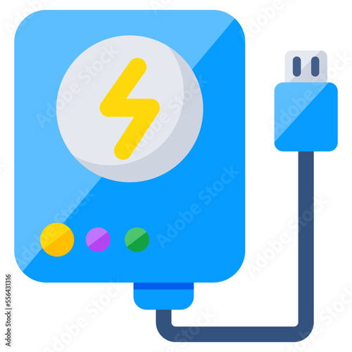 A unique design icon of power bank