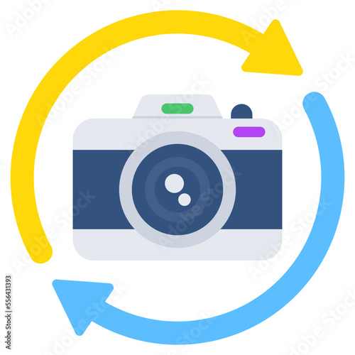 Modern design icon of VR camera
