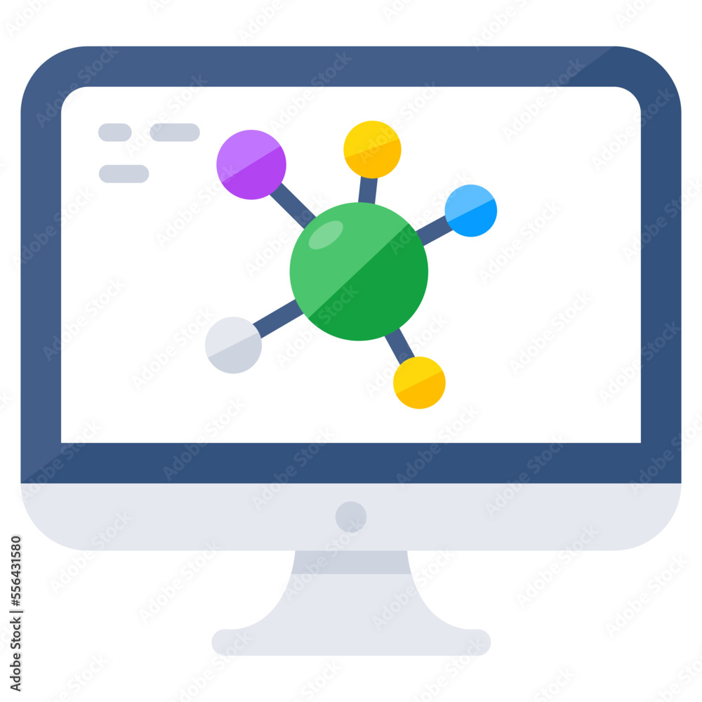 Modern design icon of online topology Modern design icon of online topology