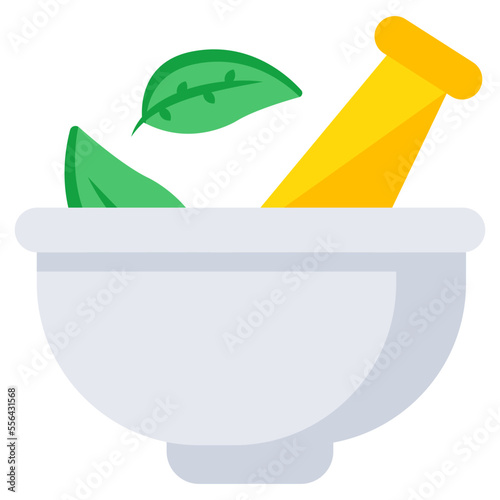 Modern design icon of pestle mortar