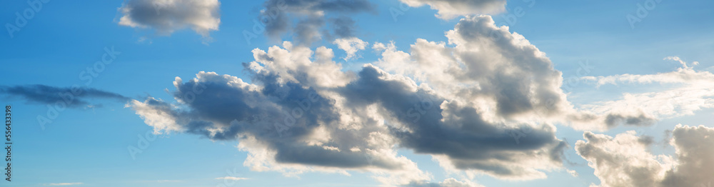 Fototapeta premium Bright clouds in the evening sky