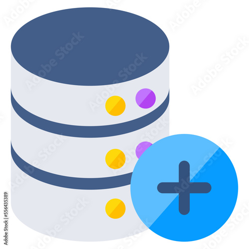 Modern design icon of add server 