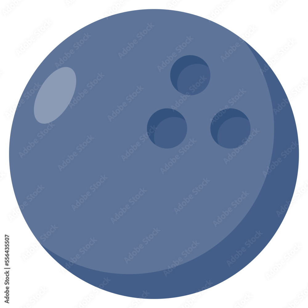 Editable design icon of bowling ball Editable design icon of bowling ball