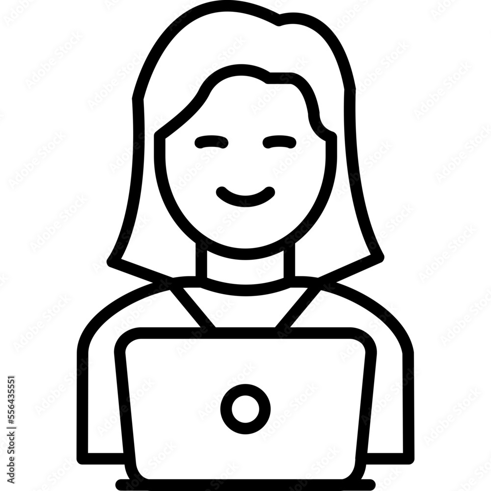 Working Woman Icon Working Woman Icon