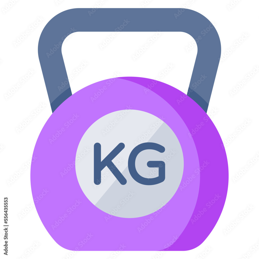 A trendy vector design of kettlebell A trendy vector design of kettlebell