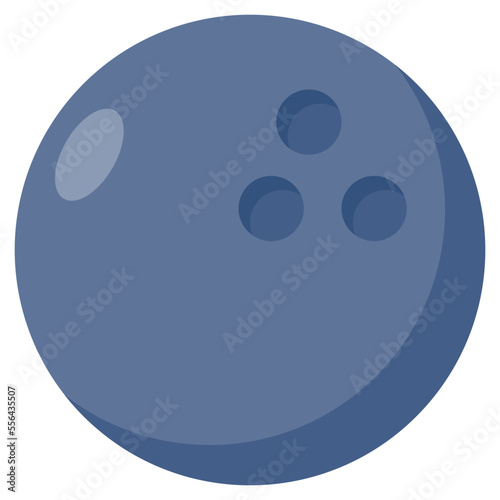 Editable design icon of bowling ball