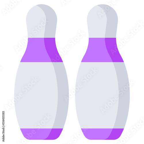 Skittles showcasing concept of bowling game